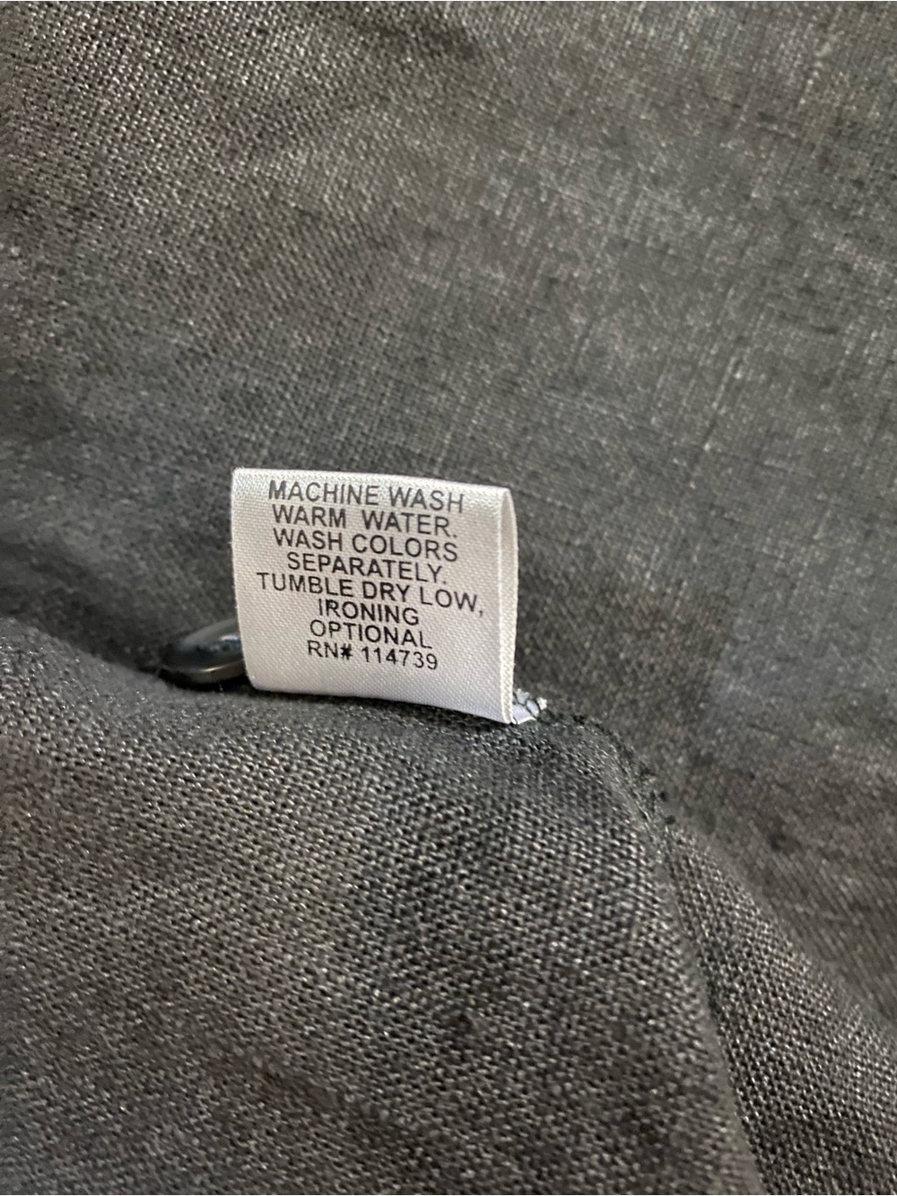 Flax 100% Linen Button-Back High-Low Top - Picture 6 of 6